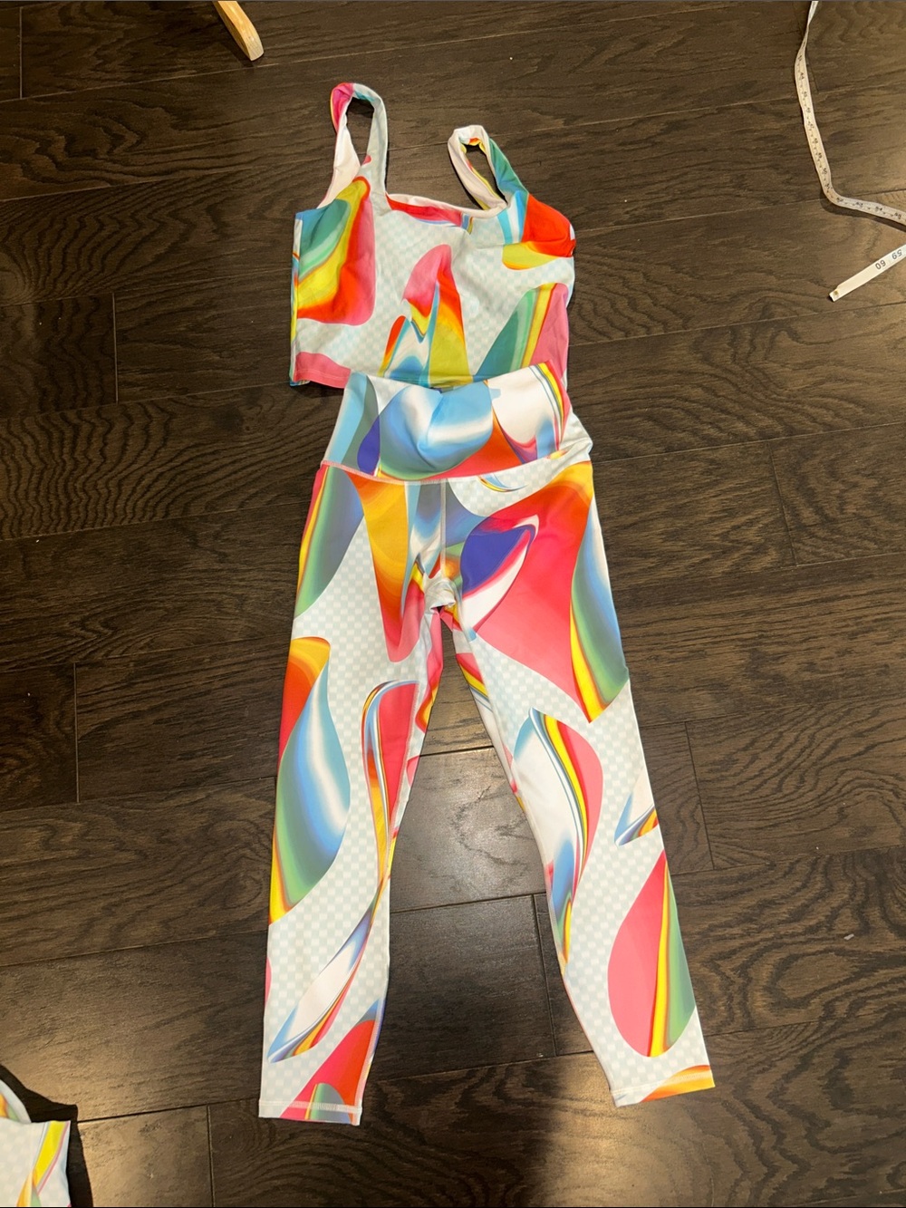 Fabletics Multicolor Abstract PowerHold Active Top